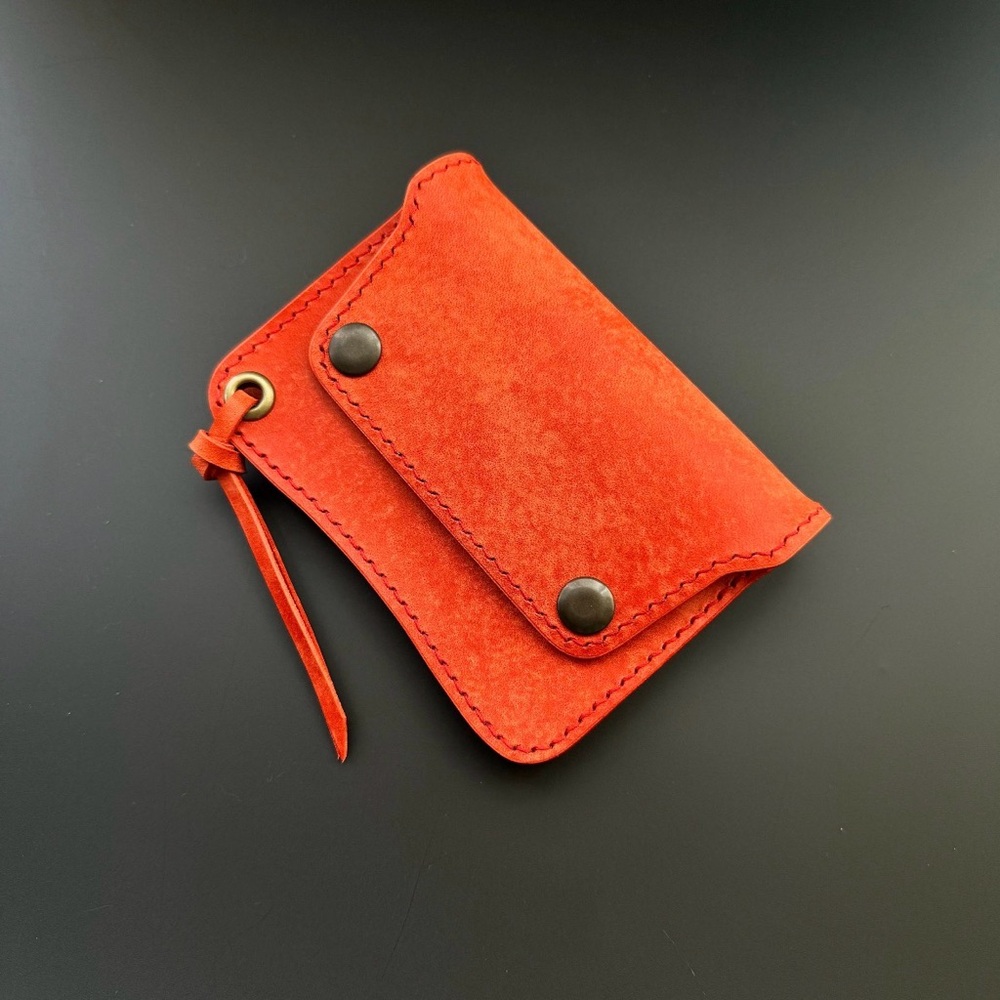 VINTAGE RED LEATHER WALLET